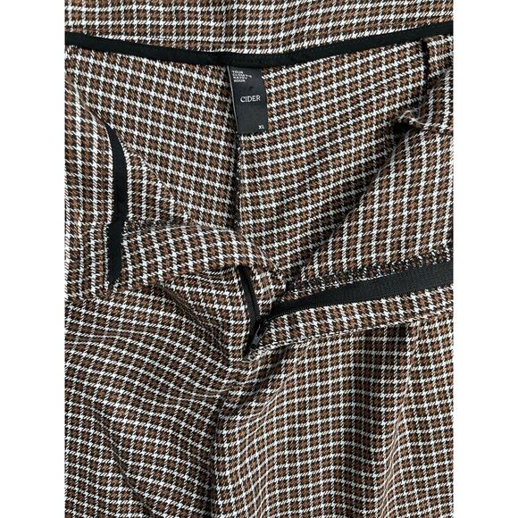 CIDER Preppy Houndstooth High Waist Wide Leg Trousers Size XL - Picture 8 of 12